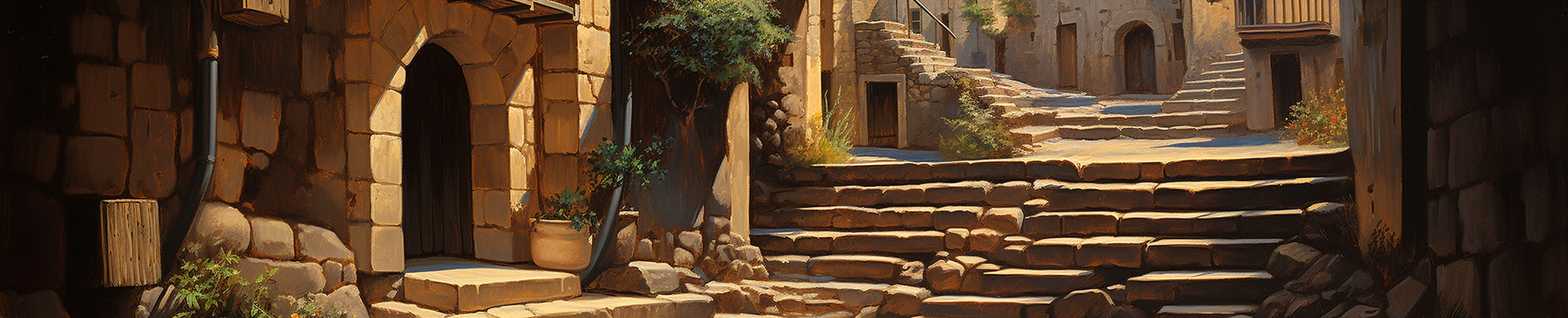 tychodreq_a_finely_detailed_oil_painting_of_a_stone_stairs_lead_5c42de64-e378-43fb-9921-c8b8b688f517.jpg